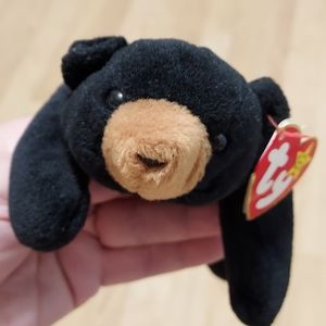 Ty Beanie Babies Blackie The Black Bear